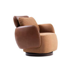 Poltrona Giratória Santorini com Puff