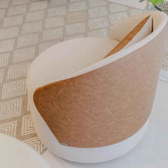Poltrona Blenda Giratória Corino