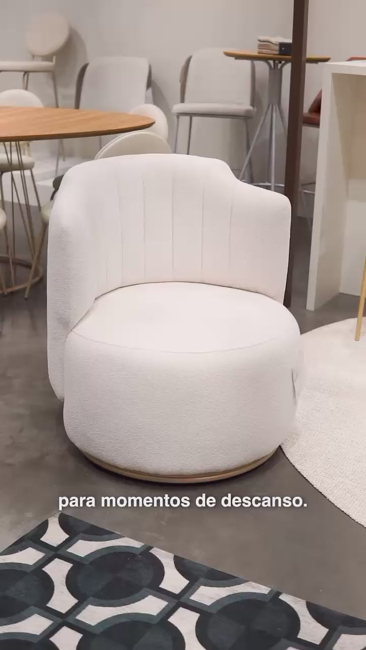 Poltrona Jeni Giratória